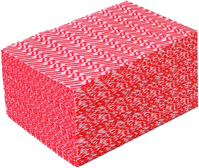 JEBBLAS Dish Cloths,Red Disposable Cloth,All Purpose Cloths,J Cloths,Multipurpose Cloths,50PCS