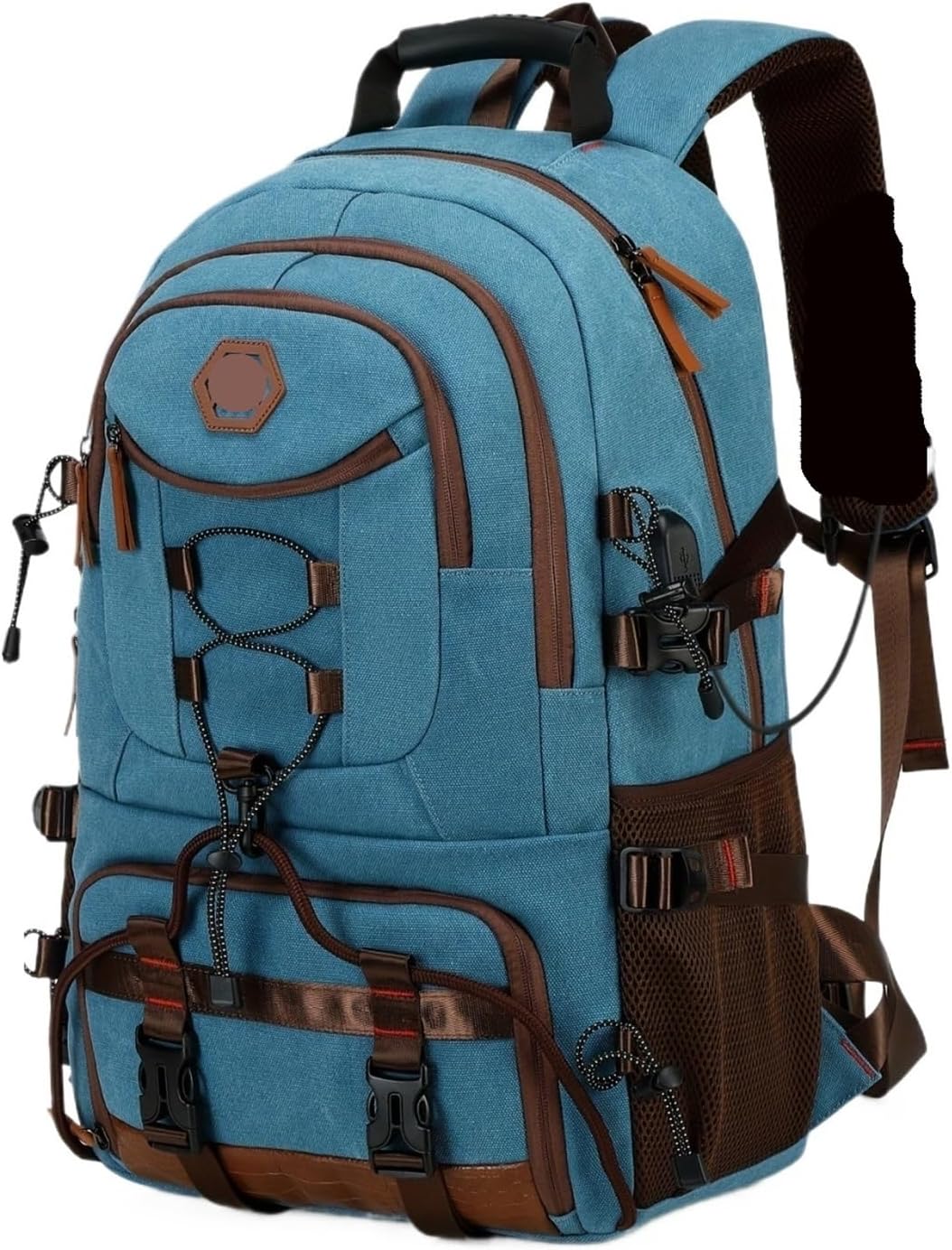 Lightweight Hiking Backpack - Waterproof Trekking Bag, Durable Large Capacity For Outdoor Travel & Camping(Dark Brown)