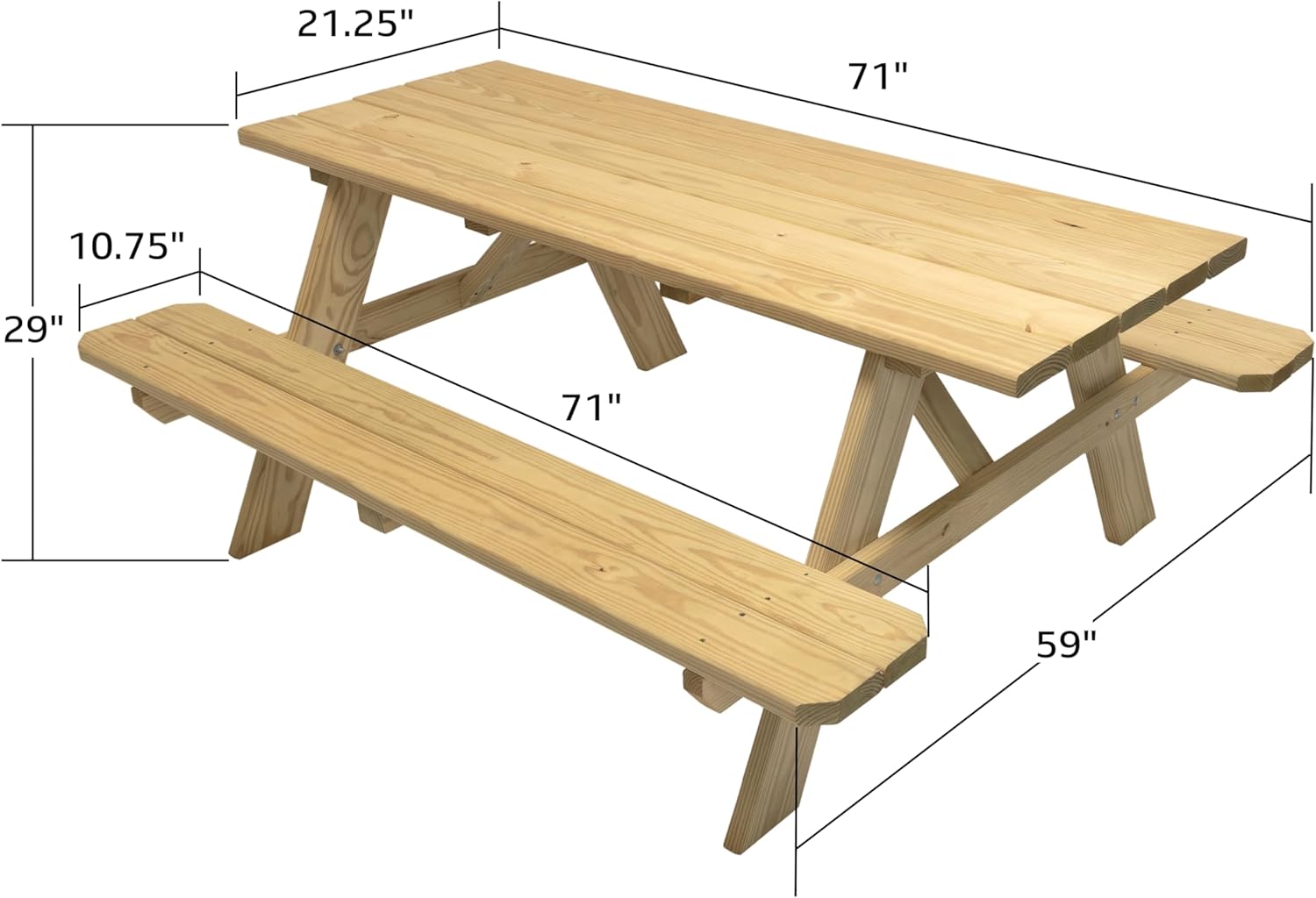 ProWood Homestead 6 ft. Treated Picnic Table Kit