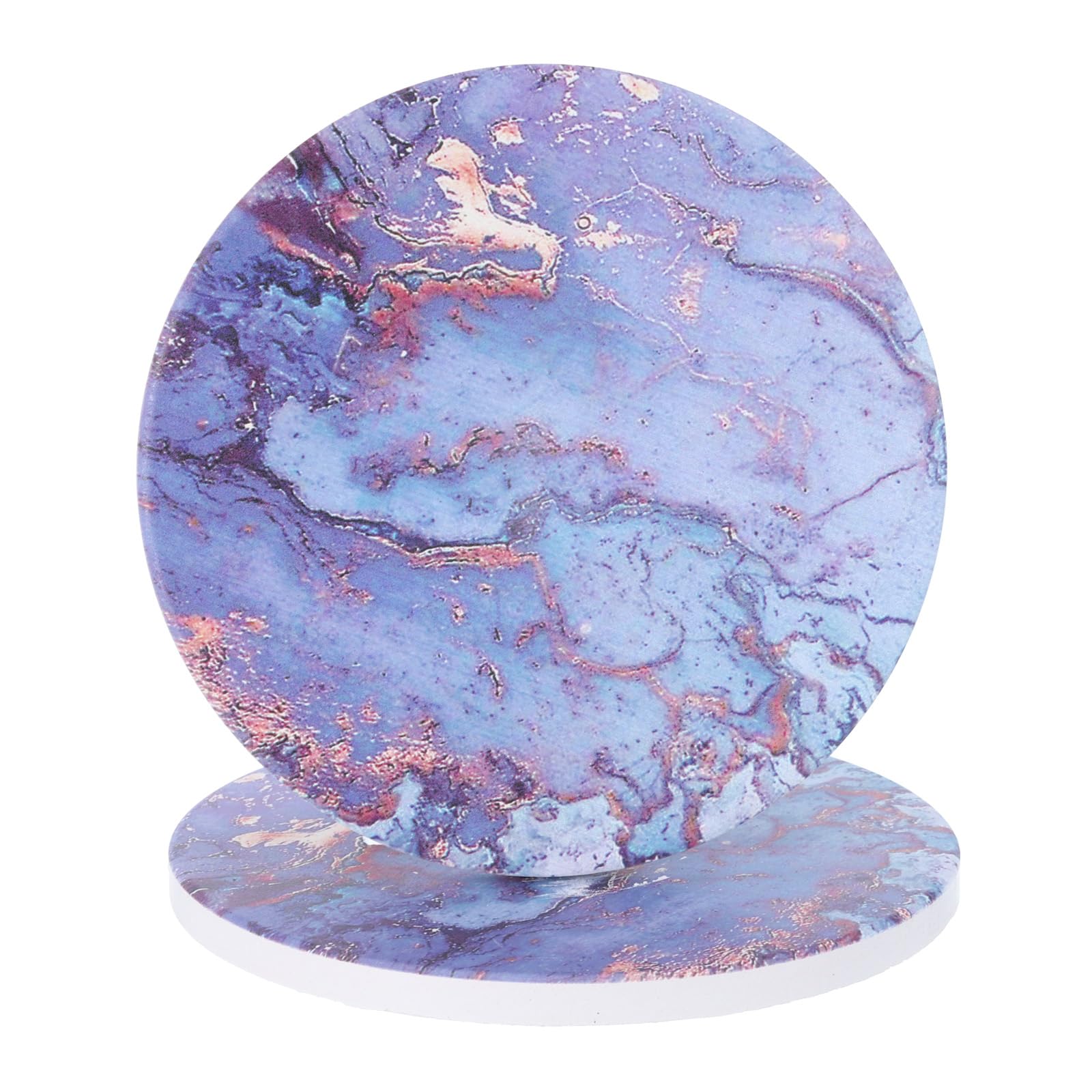 Dessous de verre violets en marbre uxcell pour vos pauses café