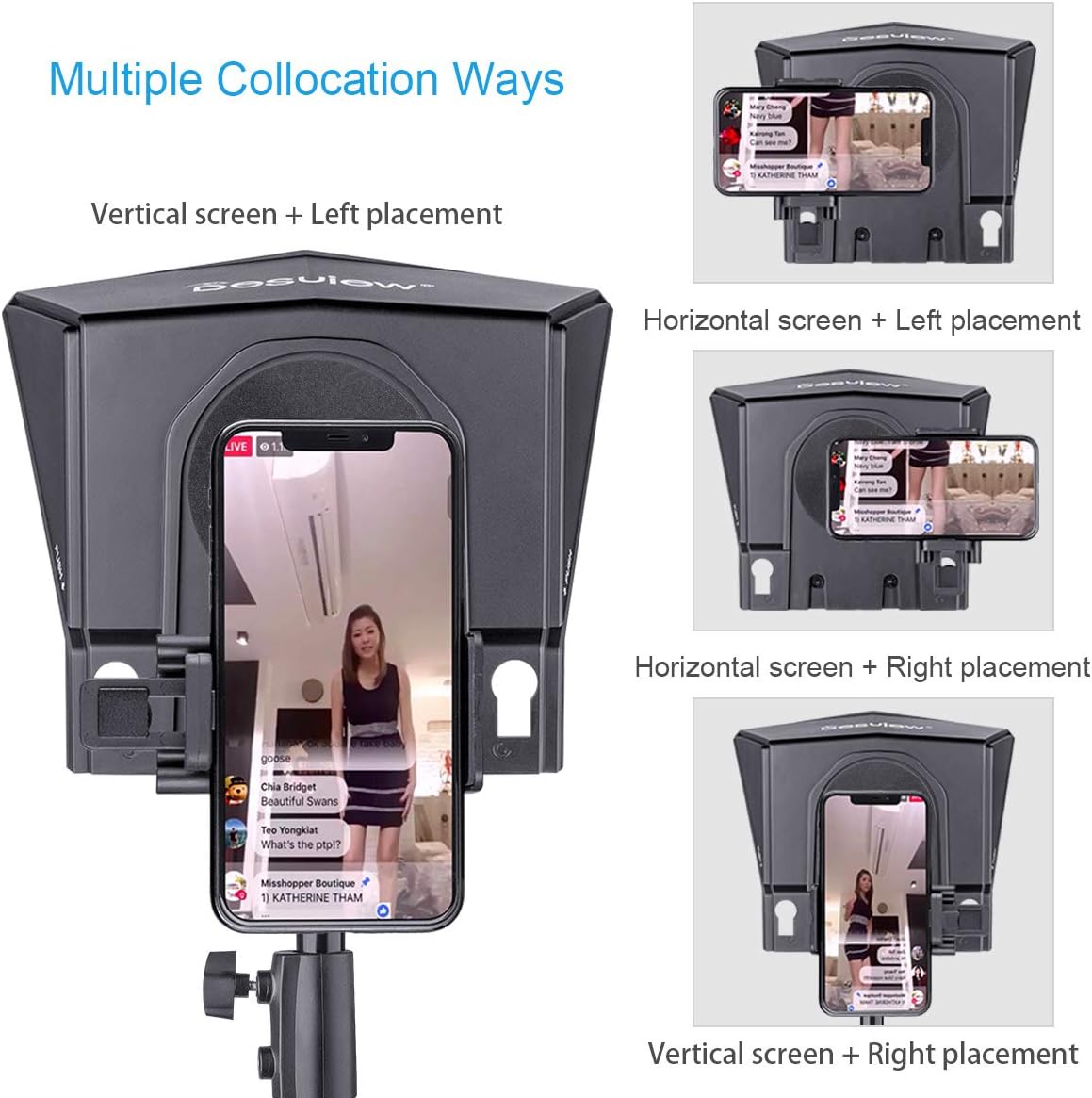 Exclusive Discount 50% Price Desview T2 Teleprompter Kit with Remote Control, 8 Sizes Lens Adapter Ring, for Smartphone/Tablet/DSLR Camera Video Recording Interview Presentation Best Cyber Monday 🔥 Desview T2 Teleprompter Kit with Remote Control, 8 Sizes Lens Adapter Ring, for Smartphone/Tablet/DSLR Camera Video Recording Interview Presentation
