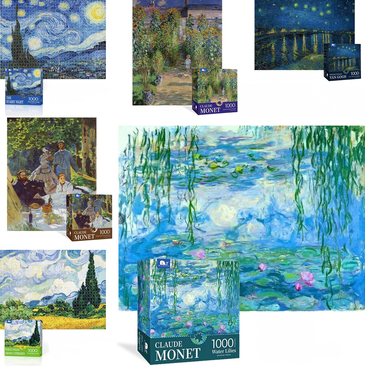 Amazon | Homilius 絵画パズル 1000ピース 世界の名画 パズル ゴッホ