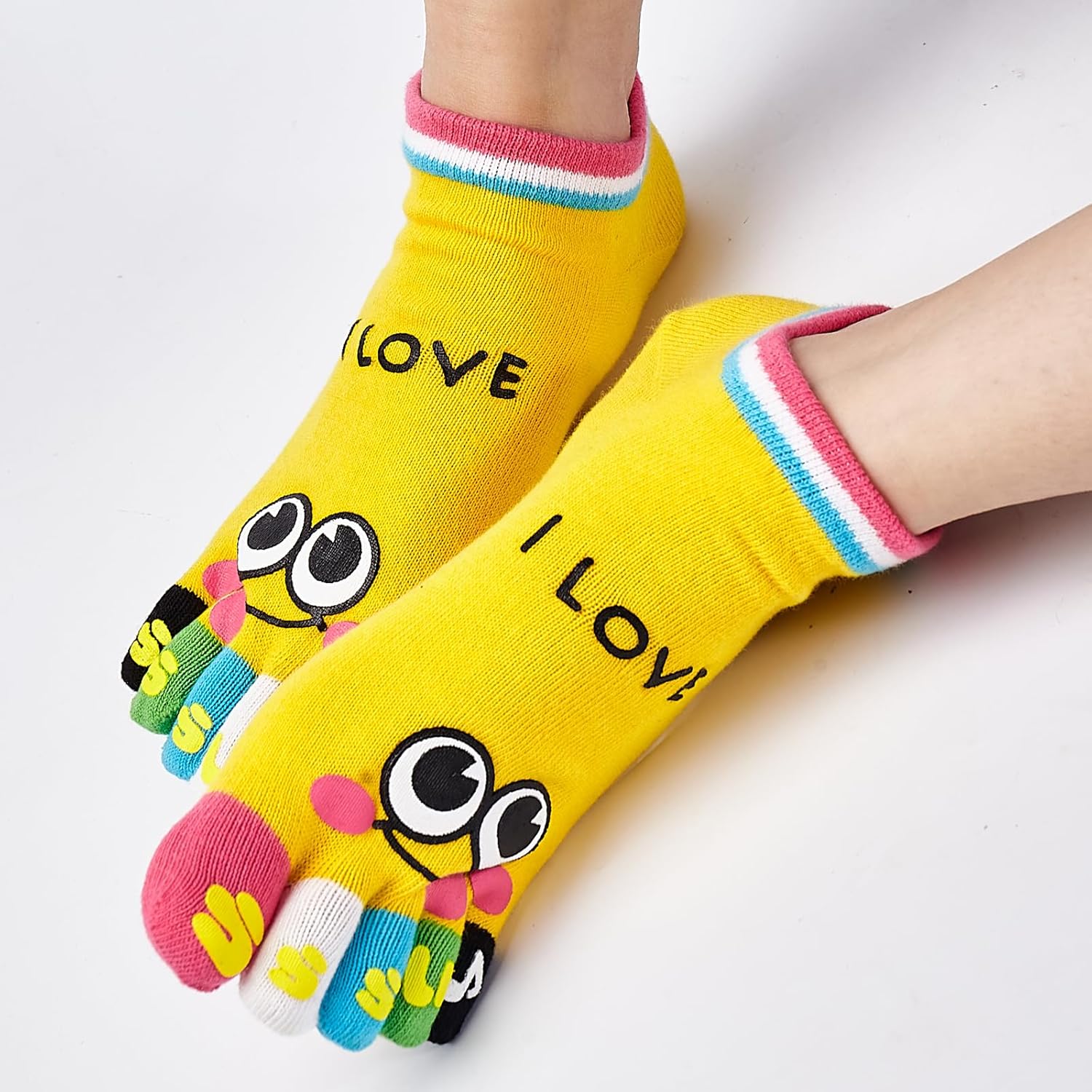Toe Separated Socks Cotton Full Finger Toe Socks for Women And Kids Crazy socks - Image 9