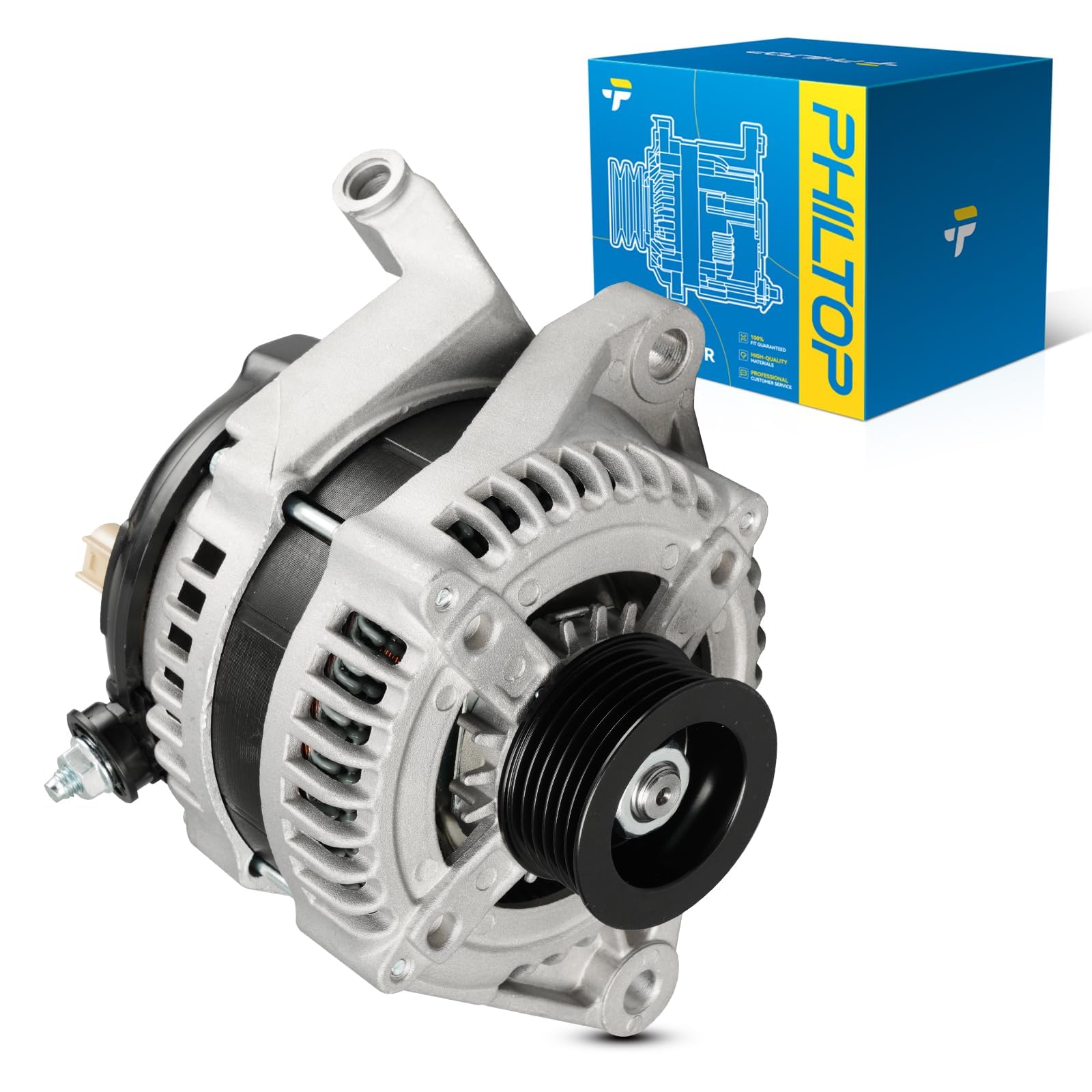 PHILTOP 13912N New Alternator 136A Compatible with 2002-2003 Ram 1500 4.7L