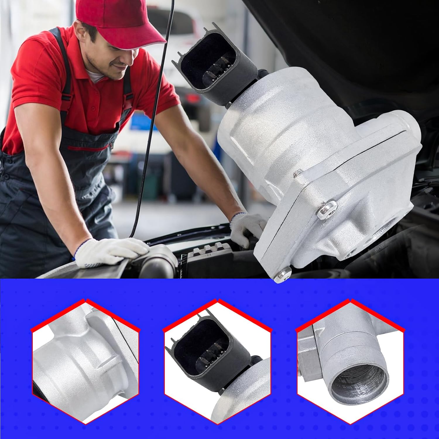 SMMS Secondary Air Injection Check Valve Compatible with Buick Allure LaCrosse Pontiac Grand Prix Replaces OE: 12619125, 12660127, 911-154