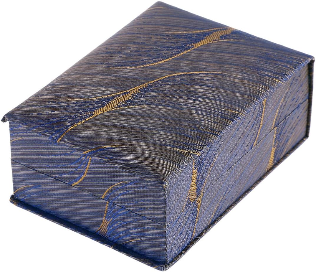 PVC Plush Cloth Blue Pendant Jewelry Box Keepsake Box with Lid