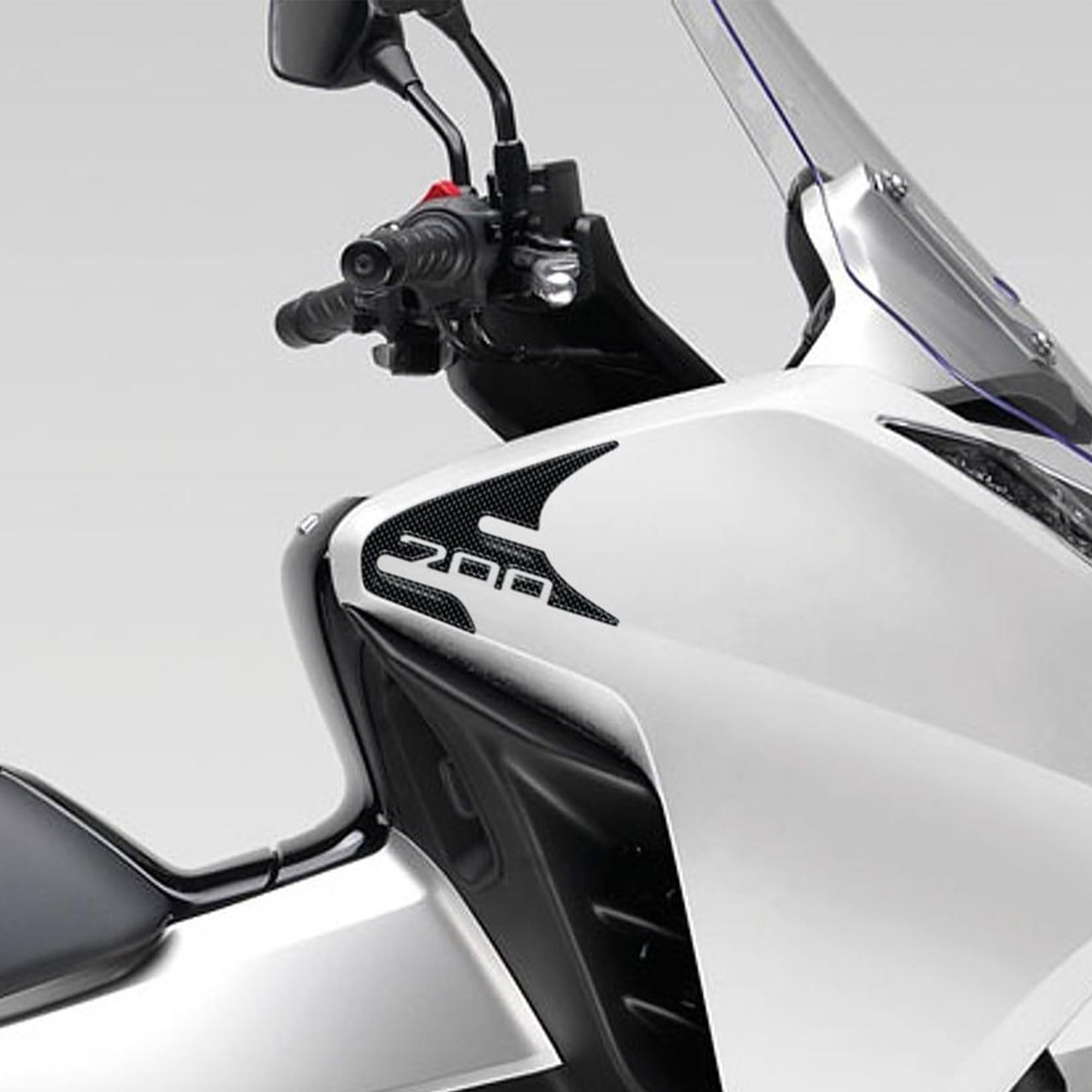 labelbike - 3D Stickers Motorcycle Fairing Corner Guards Protection and Decoration in Resin compatible with Honda Integra 700