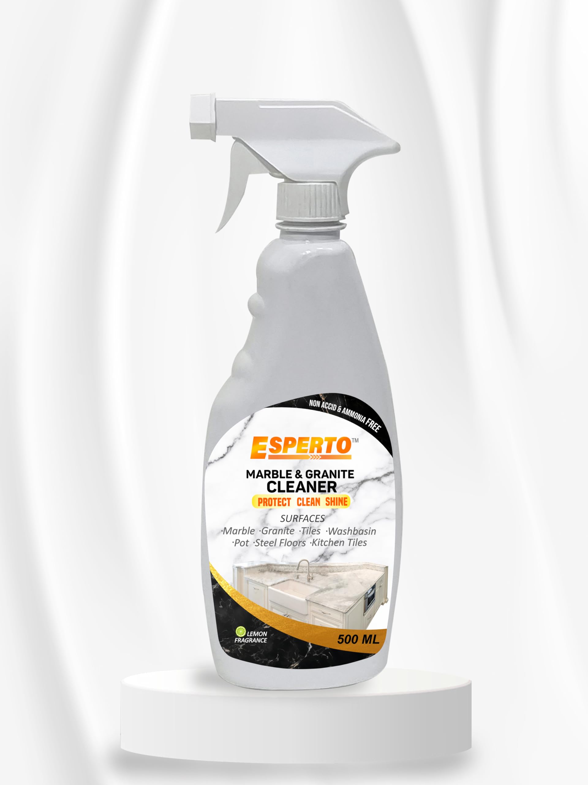 ESPERTO Granite Marble & Tiles Cleaner for Daily Cleaning & Granite Home Resturant Office Showroom to Protect Against Stains LEMON (Amonia & ACID Free)(500 ML_2PC) (B0CZDLWV9Y) Amazon Price History, Amazon Price Tracker