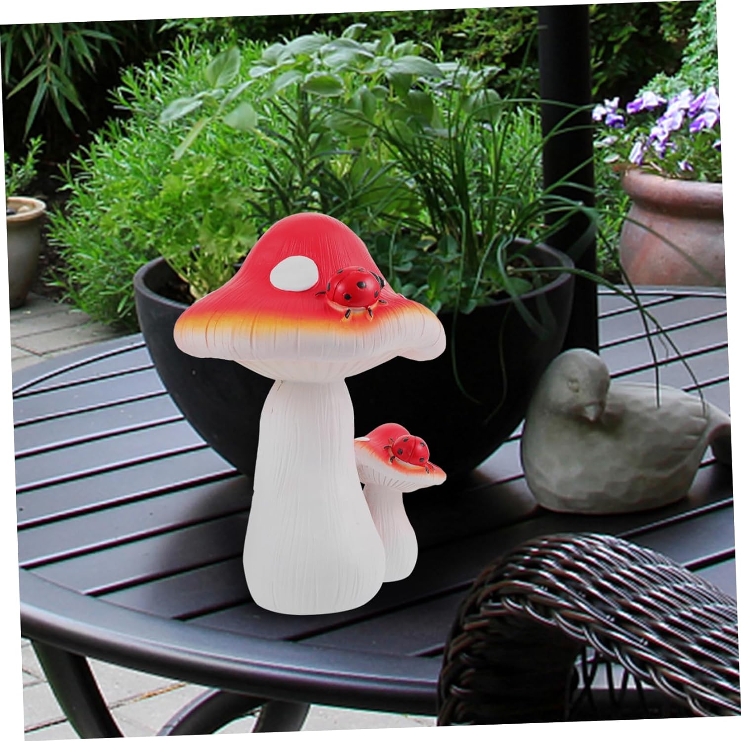 Micro Garden Mushroom Figurines Cute Miniature Mushrooms for Indoor and Outdoor for Bonsai Decoration and Fairy