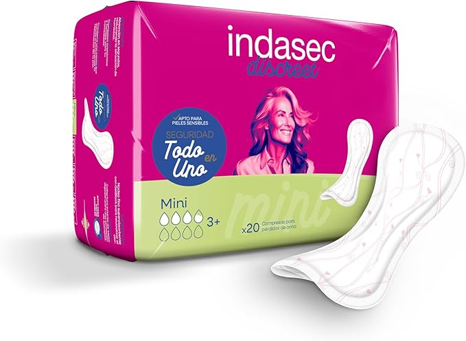 Indasec Discreet Mini, 20 unidades (El embalaje puede variar)