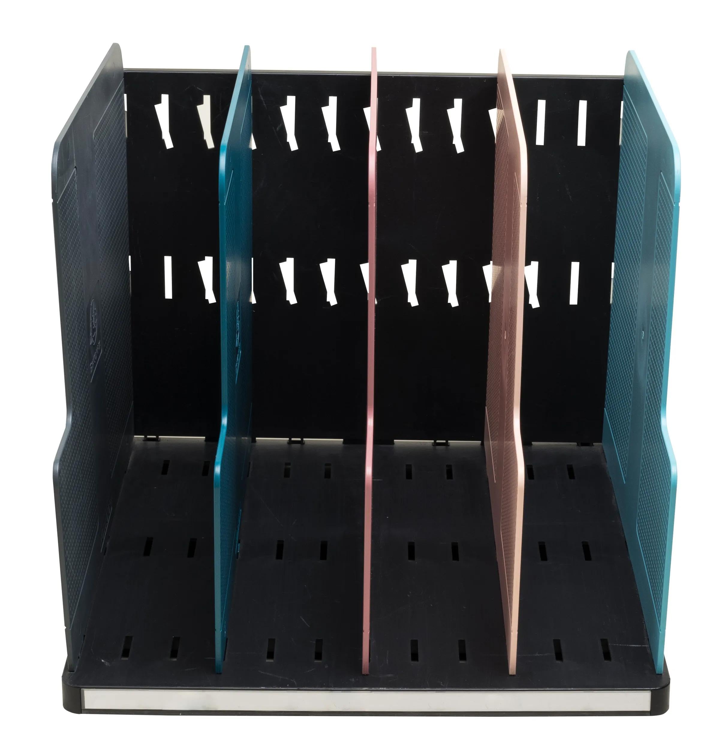 Exacompta - Ref. 390606D - Clasificador vertical MODULOTOP con 5 separadores Skandi - Para clasificación de correo o documentos A4+ - Dimensiones: 30 x ancho 28,8 x alto 25,5 cm - Surtido
