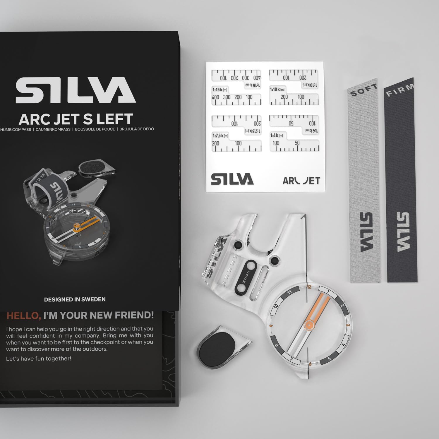 Silva Arc Jet S Kompass, durchsichtig, Standard