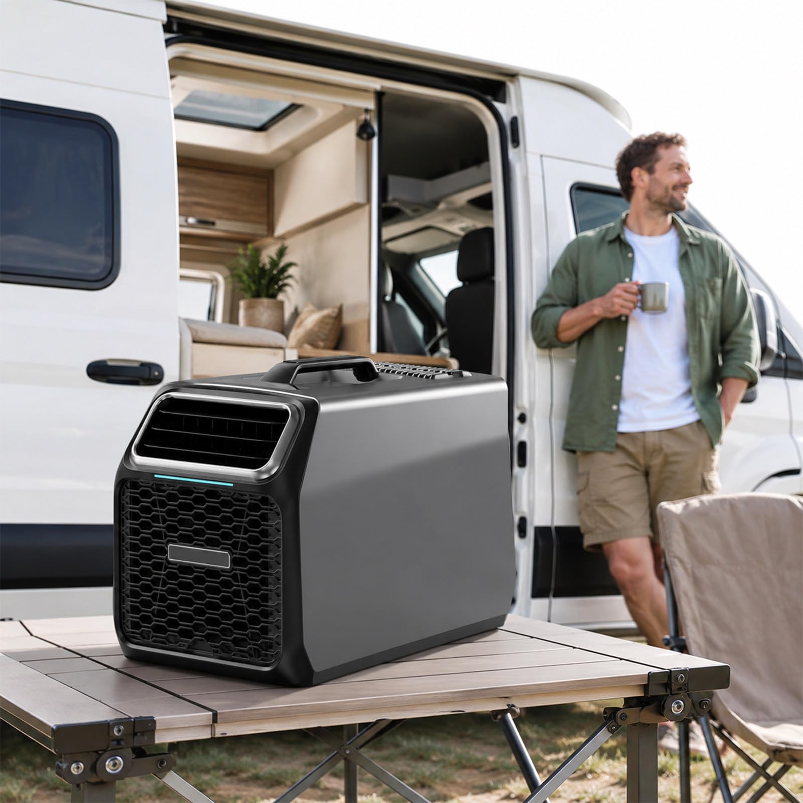 TBANVOO Portable AC for Camping, RV Air Conditioner Compact Cooling 4800BTU
