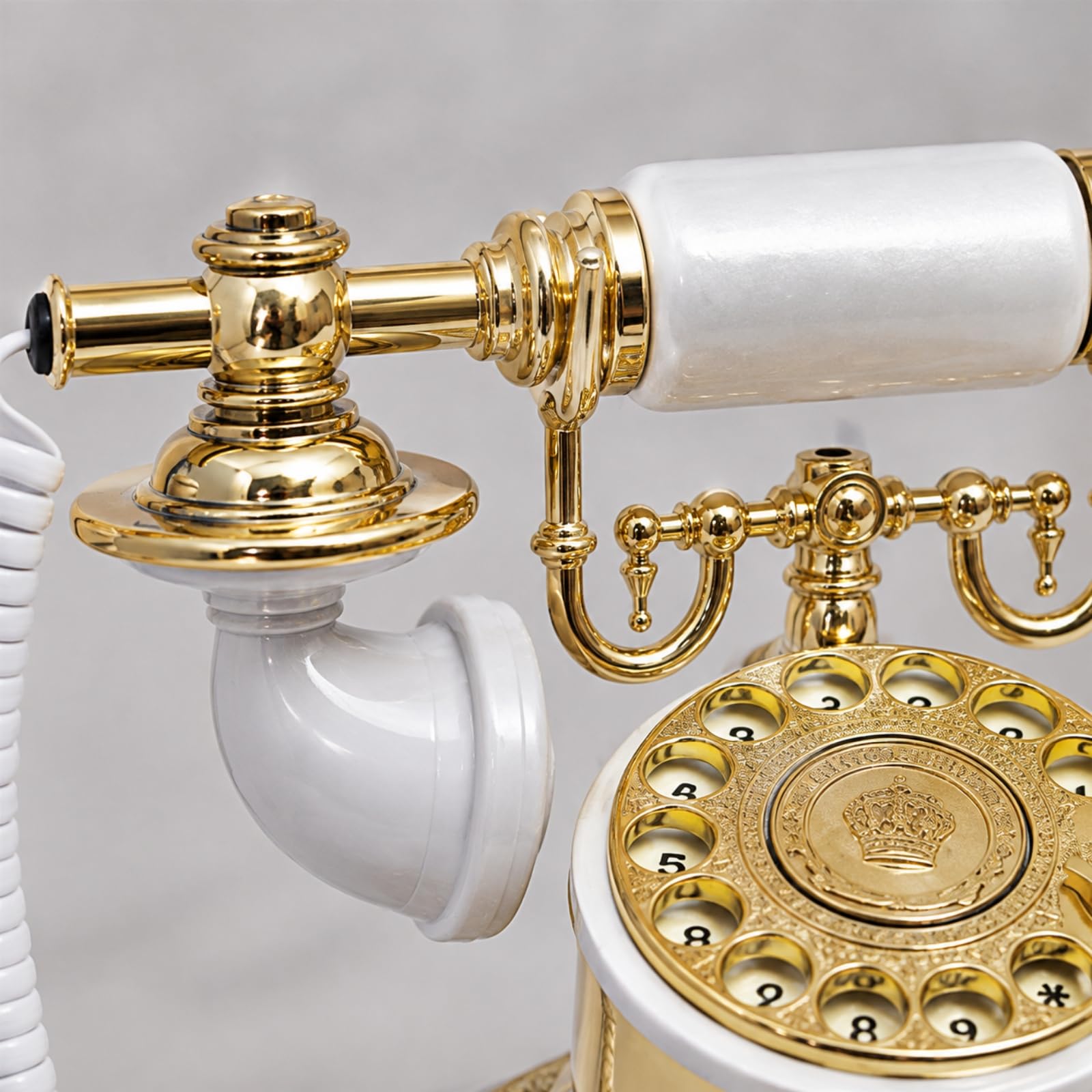predolo Telefono Vintage a Disco con Vivavoce Telefono retrò con Filo Identificazione Chiamata per Studio, Boutique