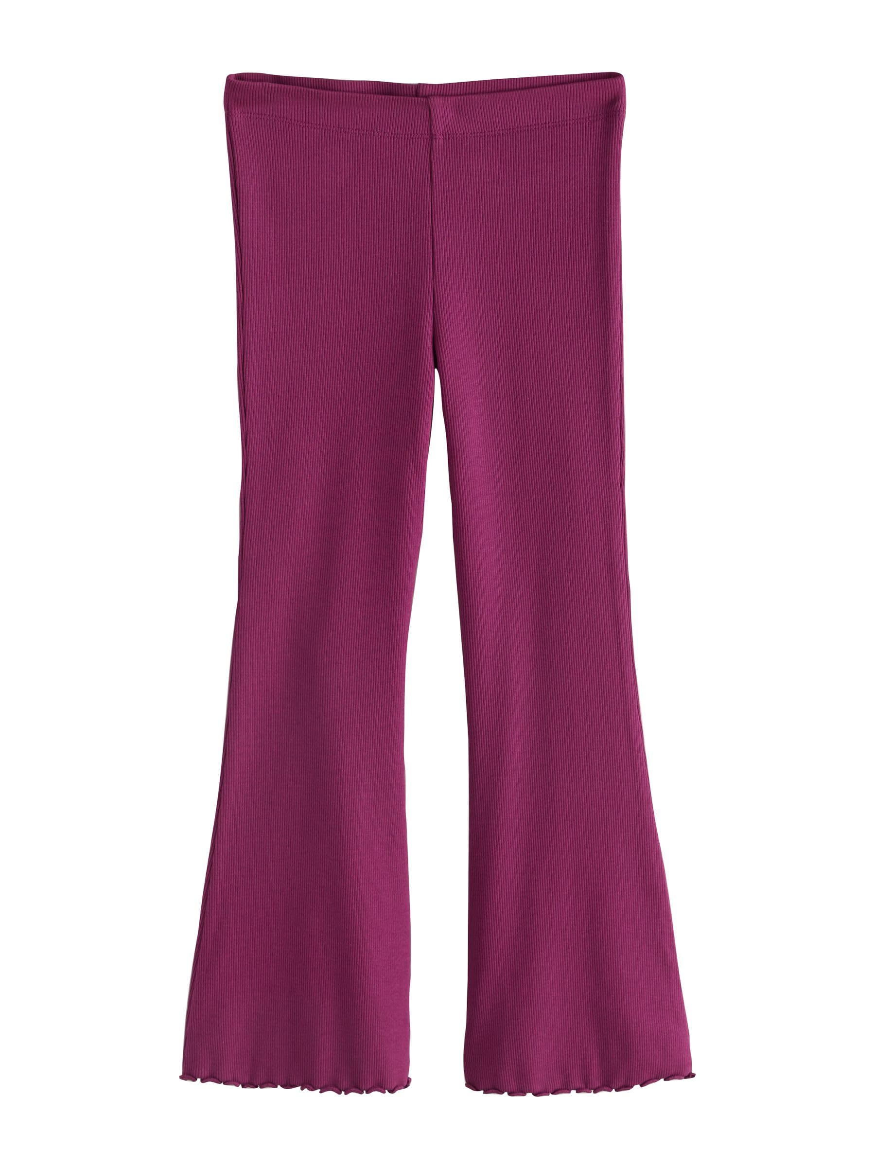NEXT Mädchen Gerippte Leggings mit ausgestelltem Bein, 4er-Pack