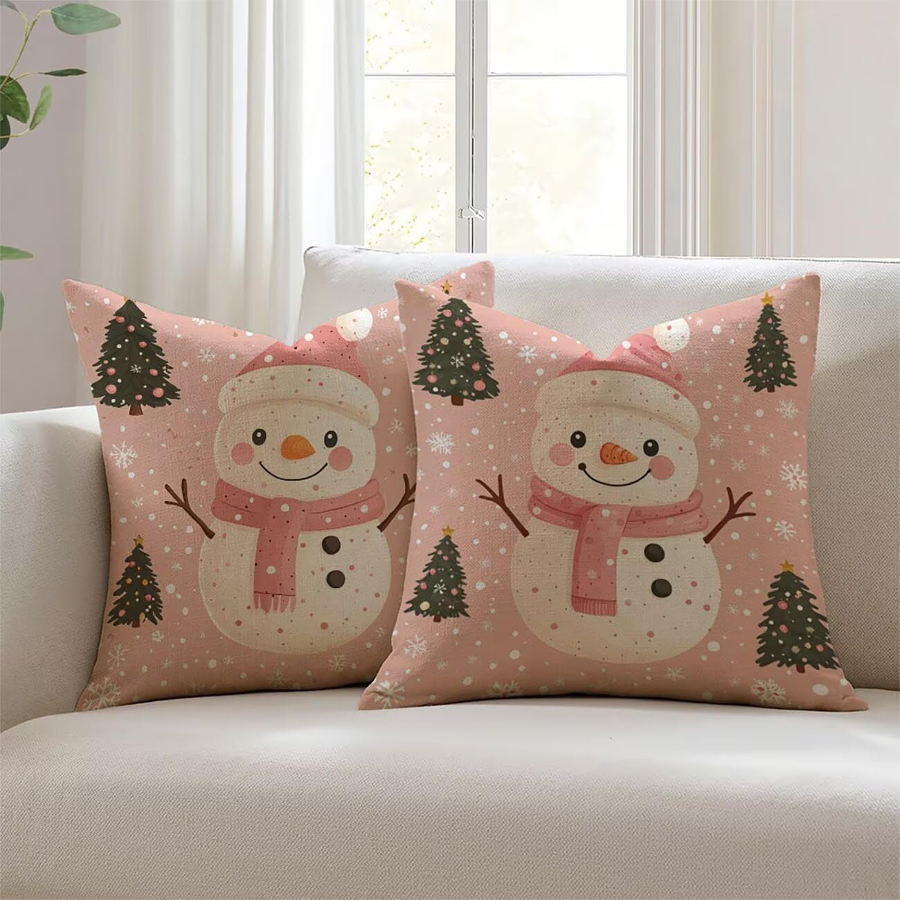 Coussins extérieurs imperméables de Noël anti-taches pour rénover votre canapé usé