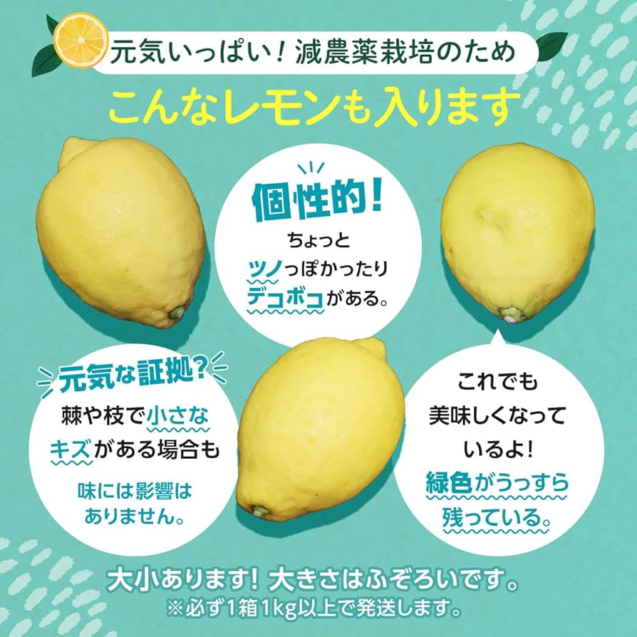 Amazon.co.jp: 国産レモン ほぼ 無農薬 佐賀 レモン リスボン 約