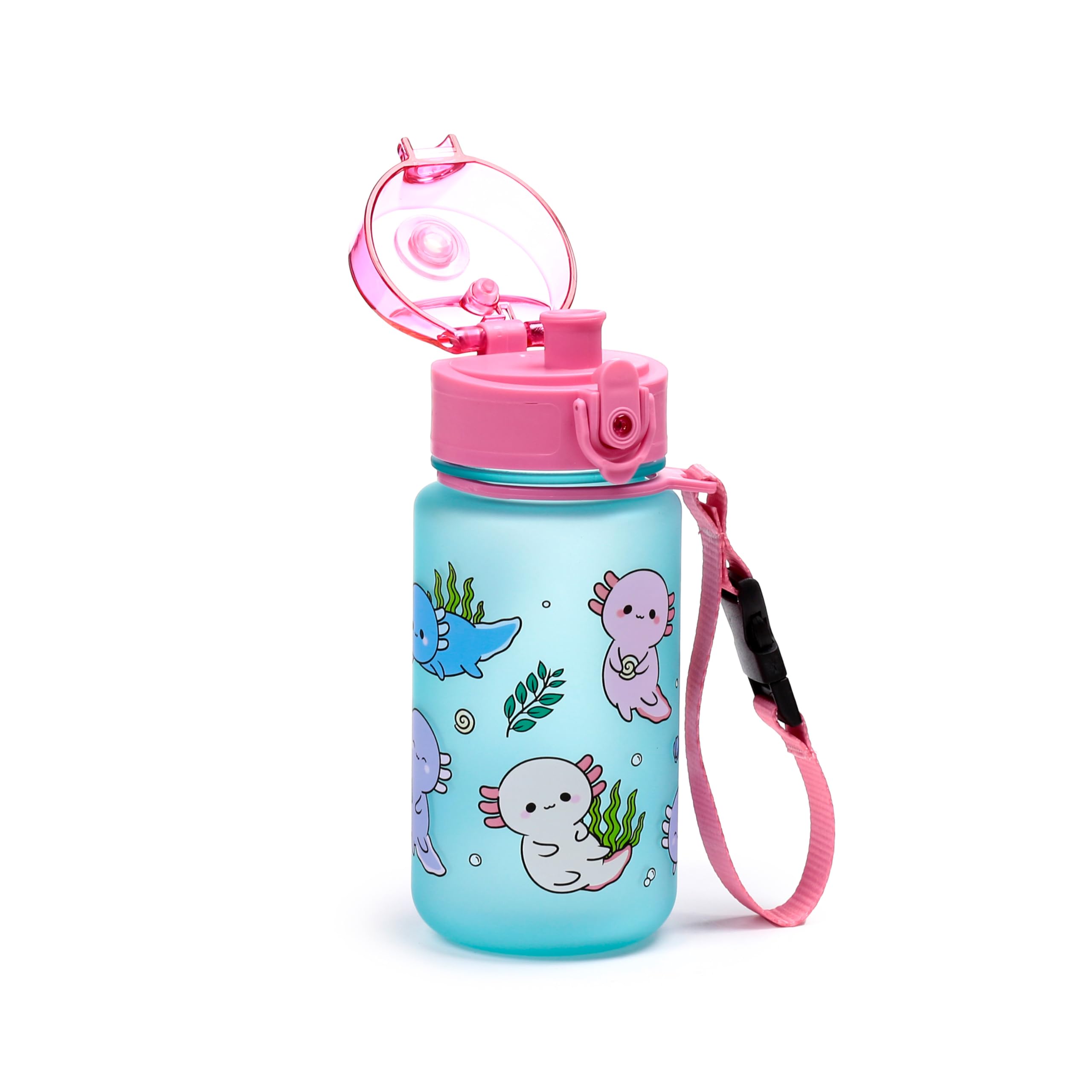 Puckator Gourde invisible pour enfants 350 ml - Axolotl - Animaux doux ADORAMALS