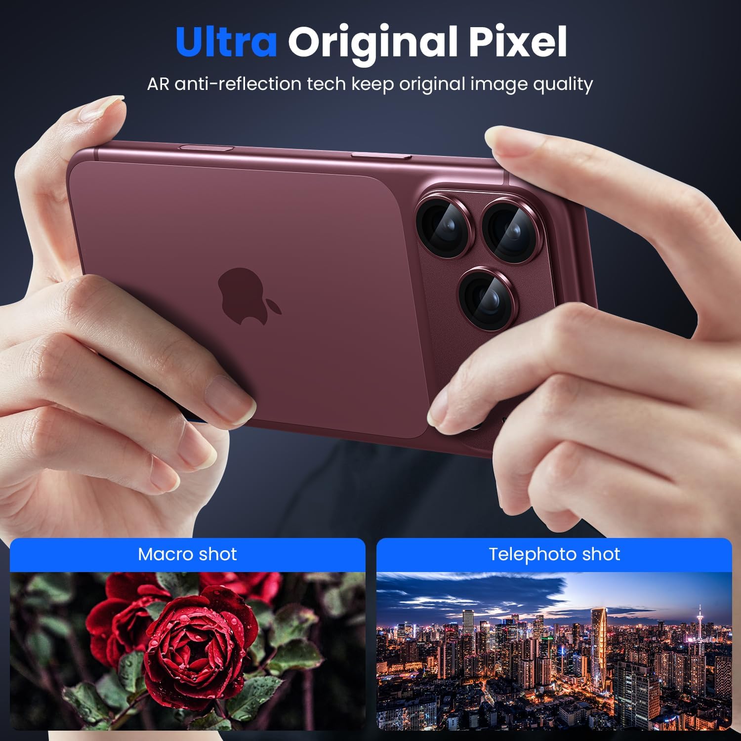 WSKEN for iPhone 18 Pro Max Camera Lens Protector - Military Grade Design