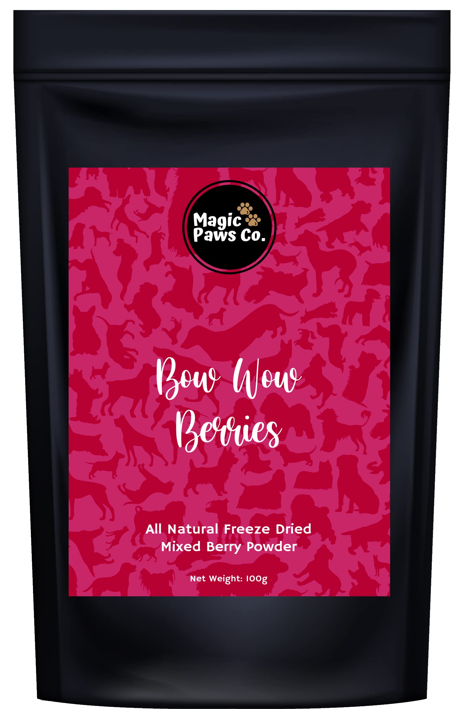Bow Wow Berrries | All Natural Freeze Dried Berry Mix for Pets | Dogs & Cats 100g