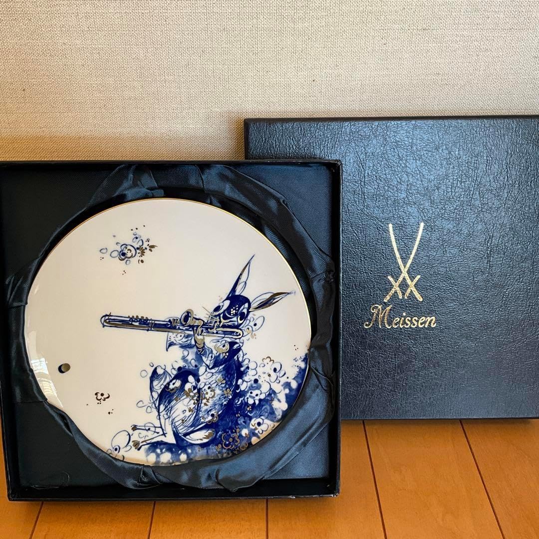 Meissen】マイセン 干支プレート ウサギ ハインツ・ヴェルナー①