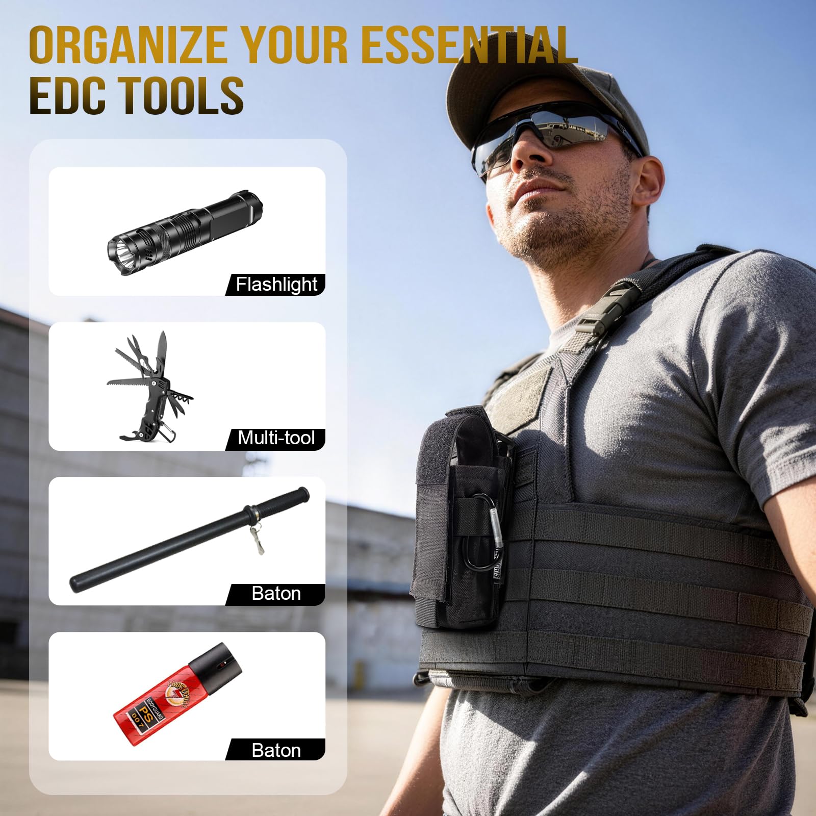 OneTigris 1000D Nylon Tactisch Molle Pistoolholster Riemholster voor Pistolen