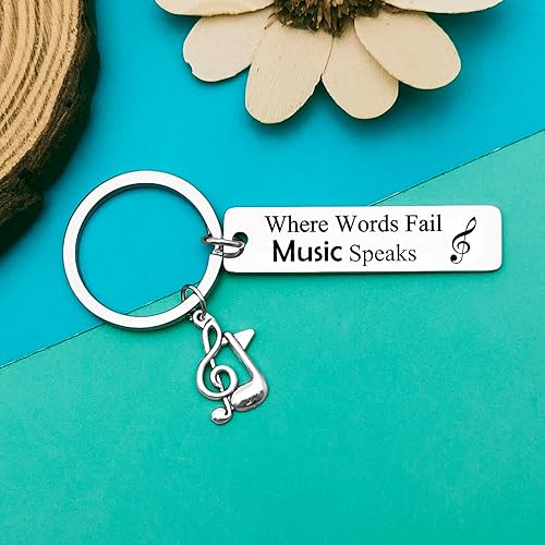 Miniatura 6 de Llavero de música para amantes de la música, regalos para mujeres y hombres, llavero de nota musical, regalo para profesores de música, regalo de