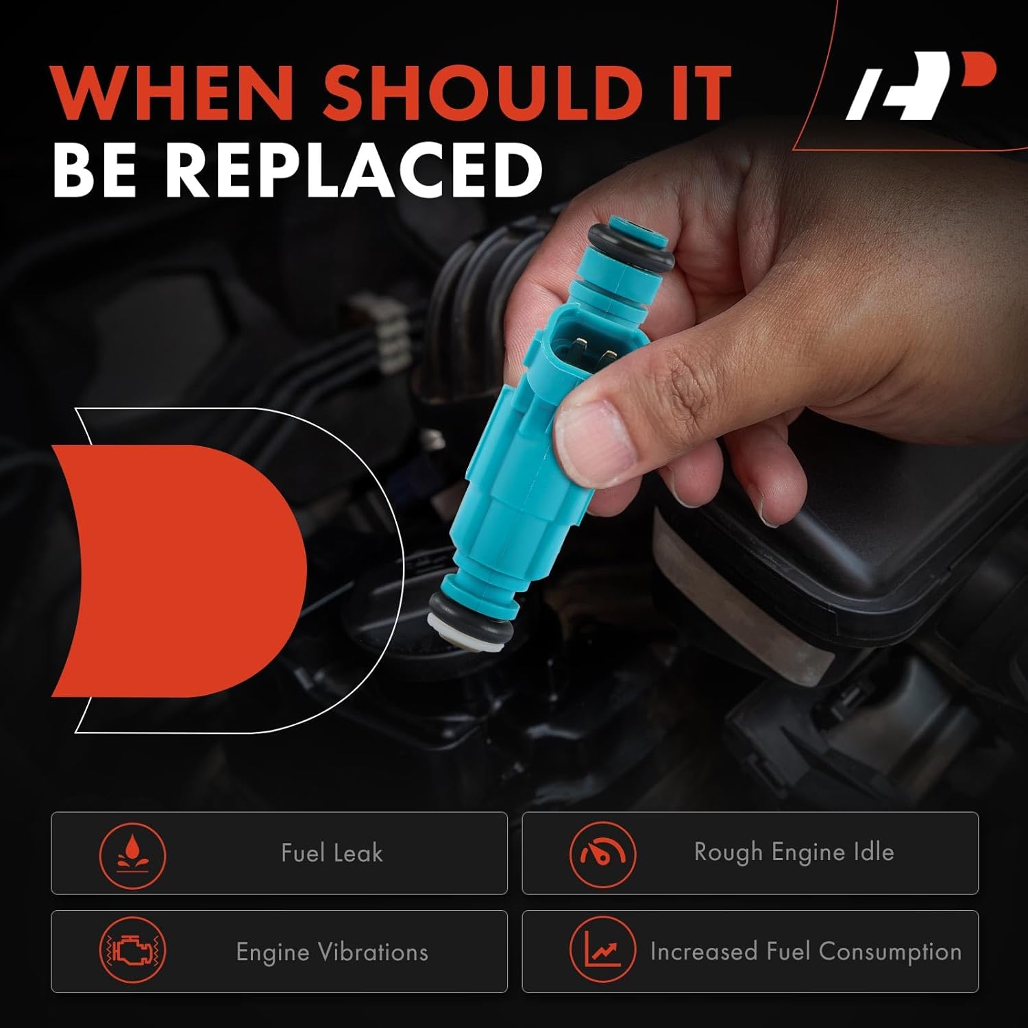 A-Premium Set of 4 Fuel Injectors Compatible with Kia Forte, Forte Koup, 2010 2011 2012 2013, 2.0L, with California Emissions, Replace# 353102G200