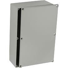 BUD Industries CU-247-G Aluminum Econobox 7.39" L x 4.7" W x 2.22" H, Gray