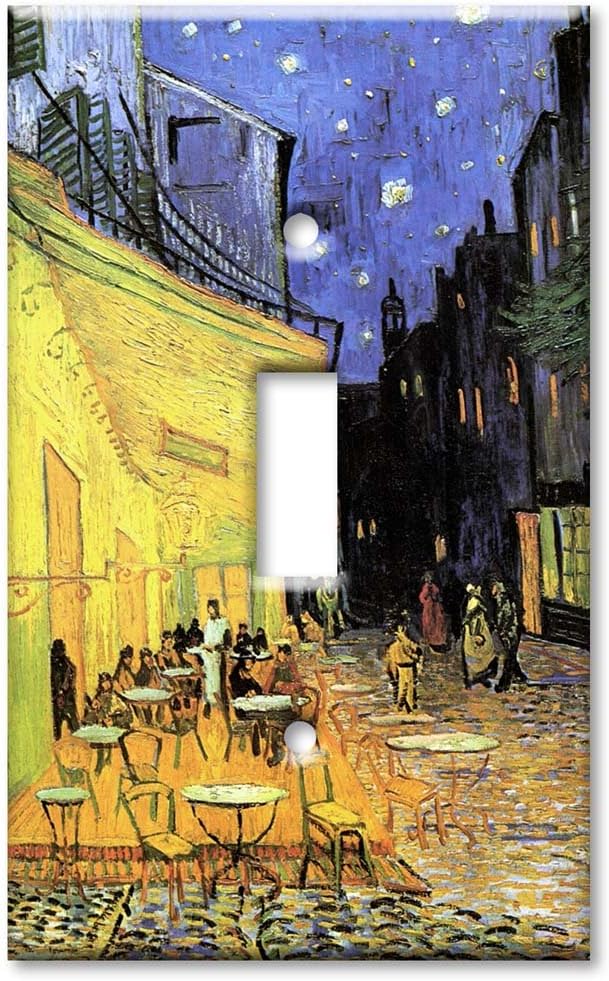 Art Plates - Van Gogh: The Cafe Terrace Switch Plate - Single Toggle