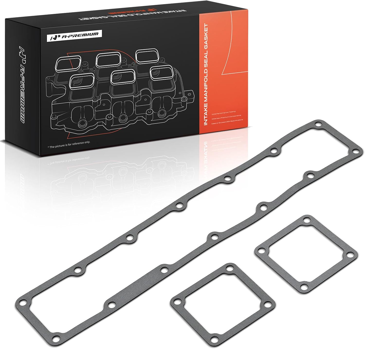 A-Premium Lower and Upper Engine Intake Manifold Gasket Set Compatible with Dodge Ram 2500 2003-2009, Ram 3500 2003-2007, 5.9L