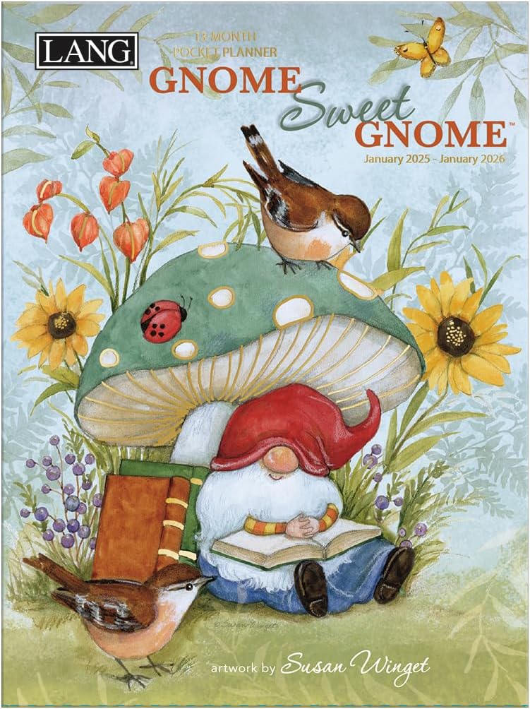 LangGnome Sweet Gnome 2025 Monthly Pocket Planner (25991003191)