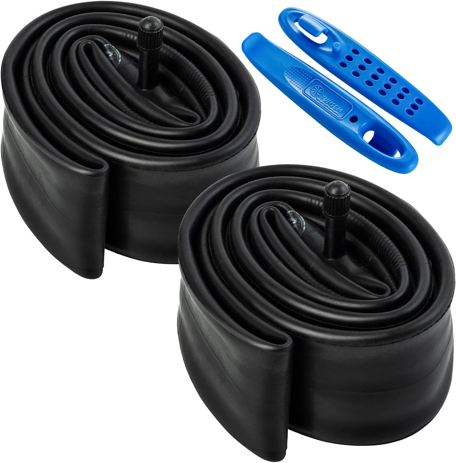 29 Inch Bike Inner Tubes 2-Pack - Schrader AV48mm Valve Mountain Bike Tubes