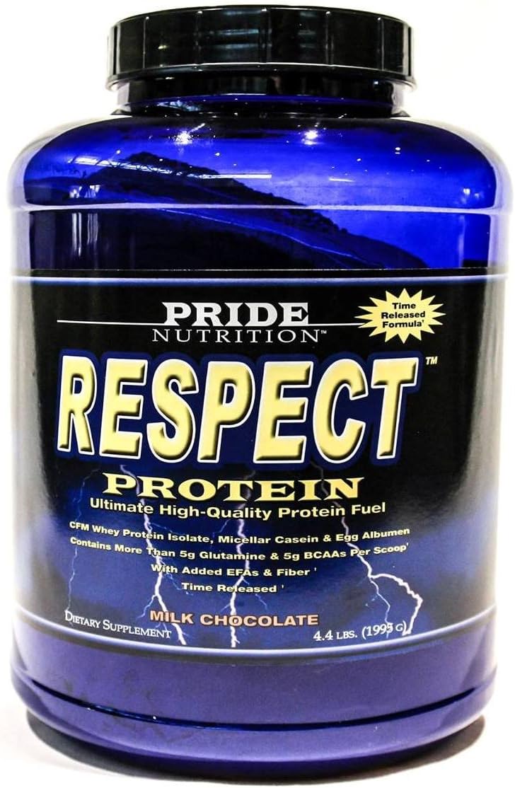 Pride Nutrition Respect Protein Milk Chocolate 30 Servings – Meal Replacement Shake for Women & Men – Whey Protein Isolate, Micellar Casein, Flax & Fiber