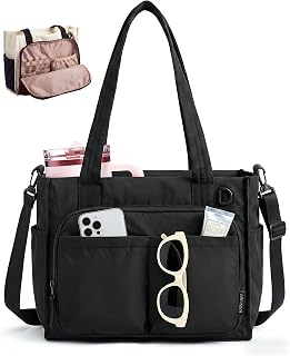 BAGSMART Tote Bag for Women, Puffy Laptop Work College Shoulder Handbag