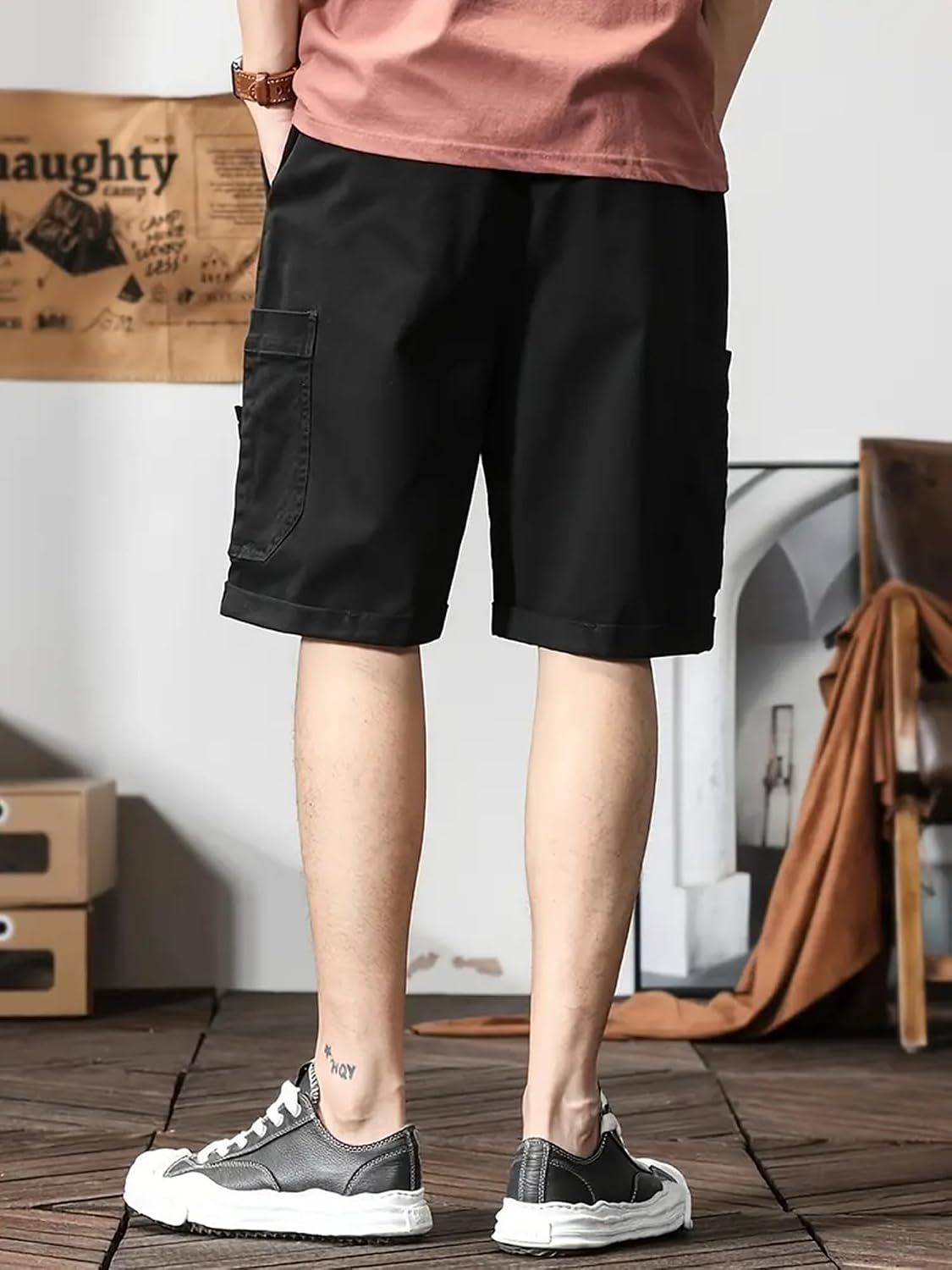 Mens Shorts Men Shorts Cotton Casual Men Shorts (Short 09-12) image 3
