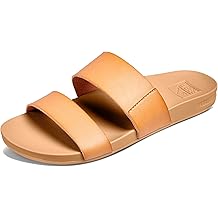 Cushion Vista Women's Fashion Slide Sandal, Vegan Leather Strap, Ultra Soft Cushion Footbed