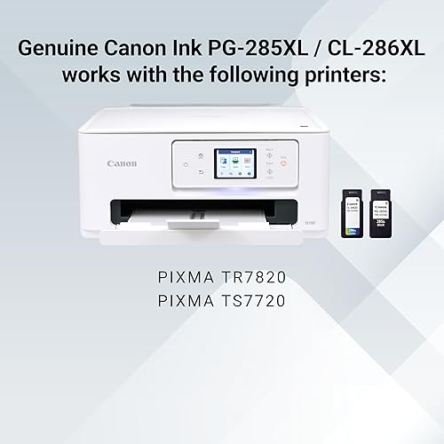 Miniatura 5 de Canon Paquete económico de tinta original PG-285 XL / CL-286 XL (2 cartuchos), compatible con TR7820, TS7720/7722