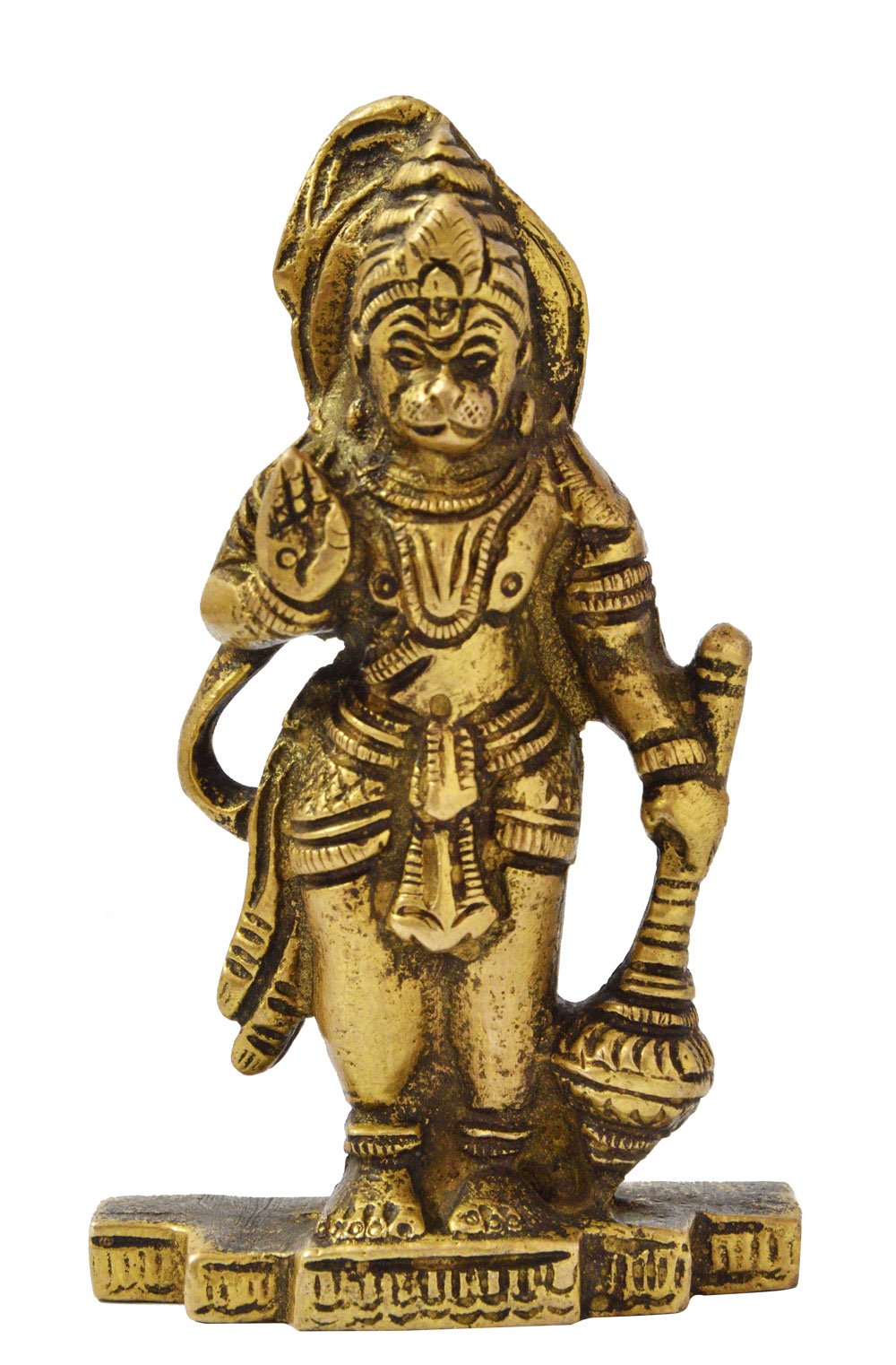 Lord Hanuman statue laiton cadeau spirituel et de protection
