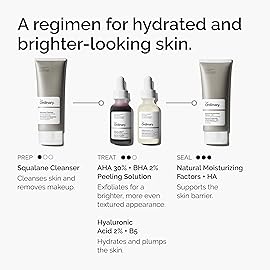 The Ordinary AHA 30% + BHA 2% Peeling Solution, Advanced Exfoliating Peel for Brighter Skin, 1 Fl Oz