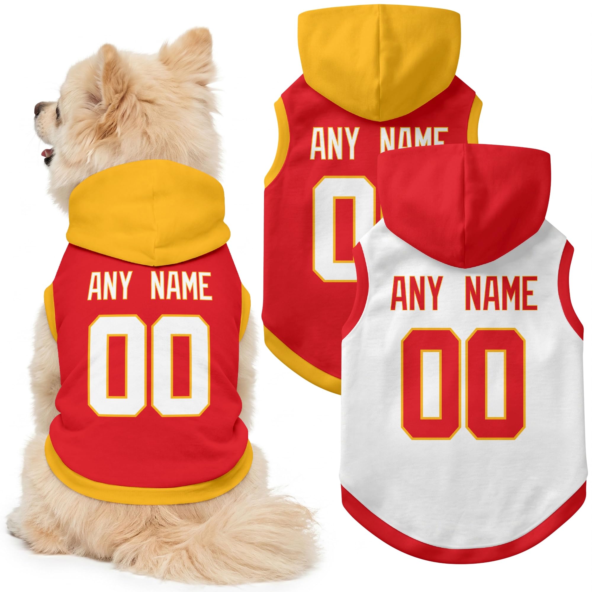 Kansas Dog Clothes Custom Jersey Style Dog Hoodie for Pet