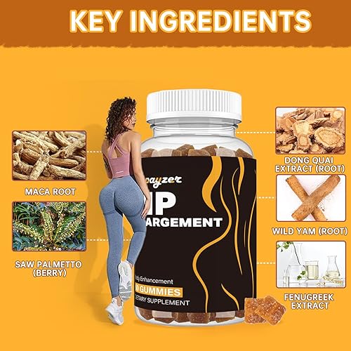 Miniatura 5 de Gomitas para glúteos grandes y caderas, gomitas de glúteos más grandes para curvas naturales, 2 piezas de goma de apoyo para el trasero con curvas,