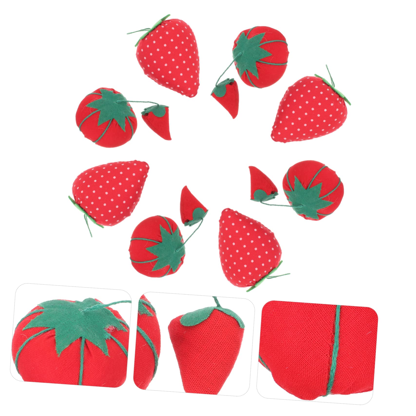 Lurrose 50 Pcs Suministro De Costura Cojín De Aguja Resistente Desgaste Pequeño Cojín De Agujas Herramienta De Costura Doméstica Cómodo Cojín De Agujas Alfiletero Reutilizable Tela Rojo