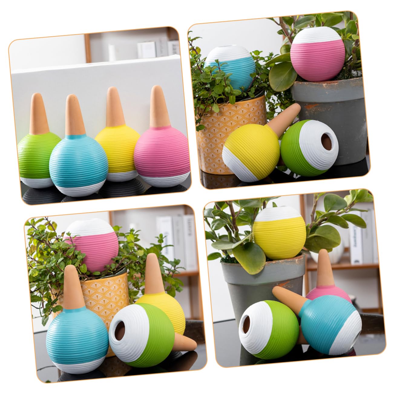 BESTonZON 4pièces Lot de Globes Arrosage pour Plantes Intérieur Dispositifs Arrosage Automatique Pointes Goutte