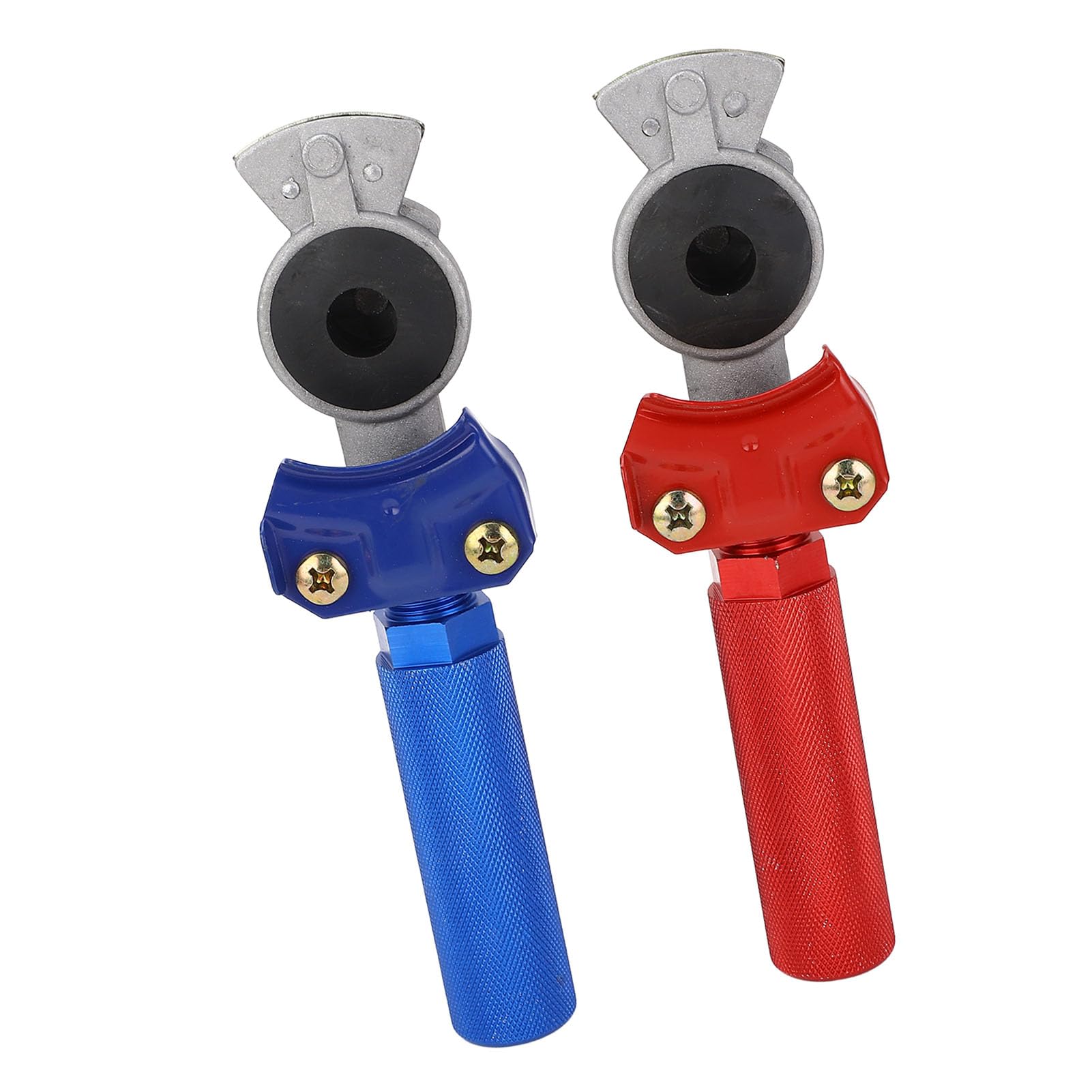 dsheng Glad Hands Grips Lot de 2, Kit de Poignées D'extension Gladhand Haute Résistance, Couplage de Frein à Air, Poignée de Main Glad Hands Set Rouge et Noir anodisé pour Semi-Camion RV