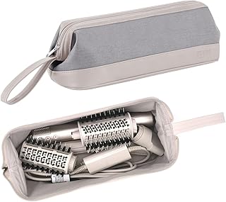 Travel Case for Dyson Airwrap Styler/Shark Flexstyle,Portable Carrying Case for Dyson Supersonic Hair Dryer,Waterproof Anti-Scratch Dustproof Protection Organizer Travel Storage Bag, Light Gray