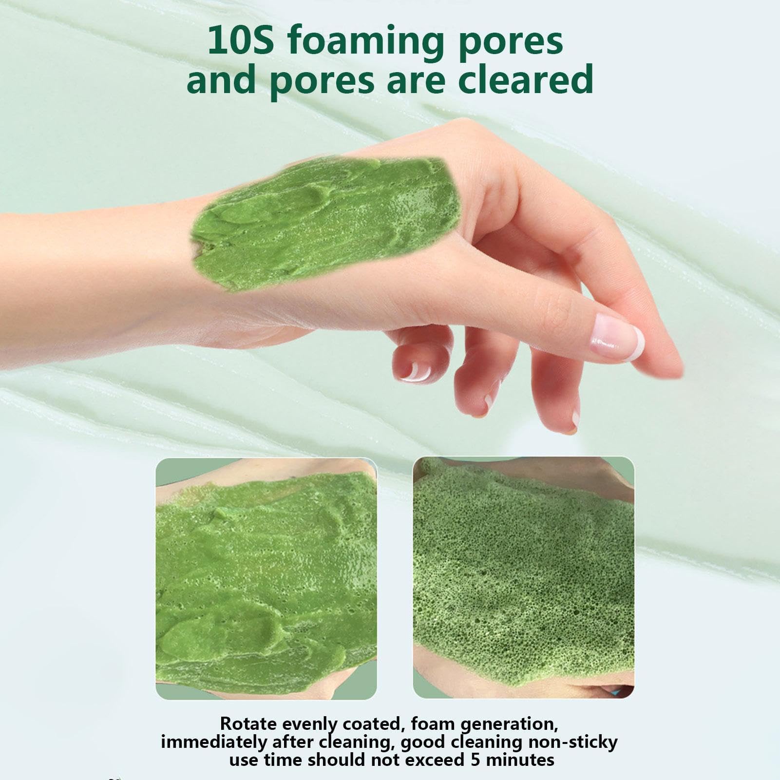 Detergente viso a bolle | Centella Asiatica Detergente Pulizia Profonda con Bolla - Detergente lenitivo viso per tutti i tipi di pelle per vacanze, casa, dormitorio, viaggi, viaggi di lavoro Duqulle