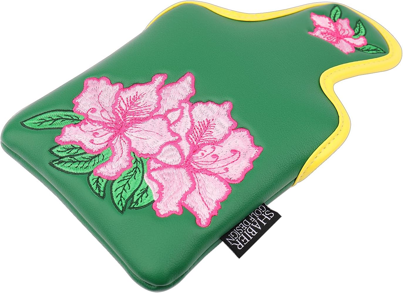 SHABIER Golf Large Mallet Putter Headcover with Flower Design for Golf Putter Club