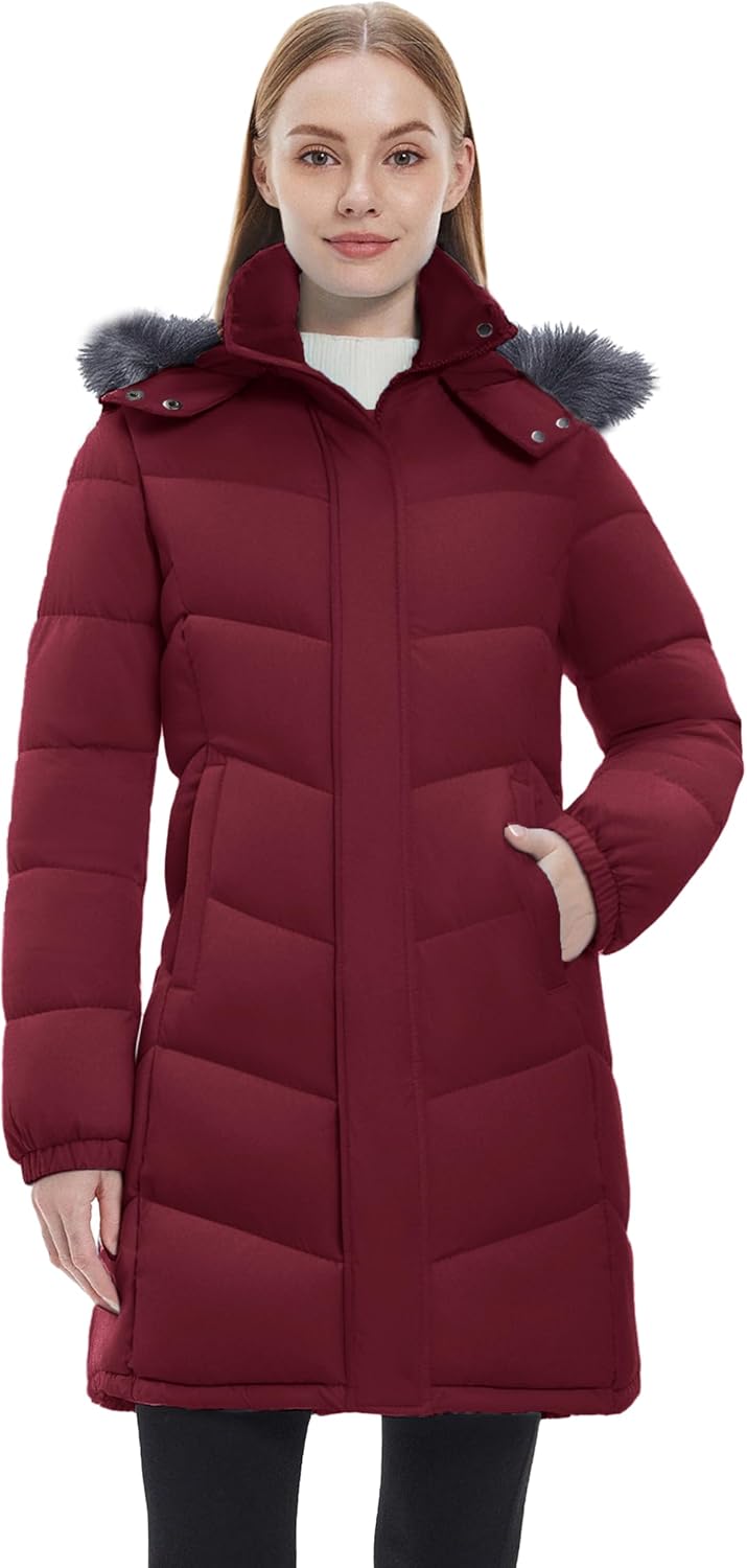 wantdo Women's Long Hooded Winter Coat Warm Quilted Puffer Jacket(Available in Plus Size) - Image 2