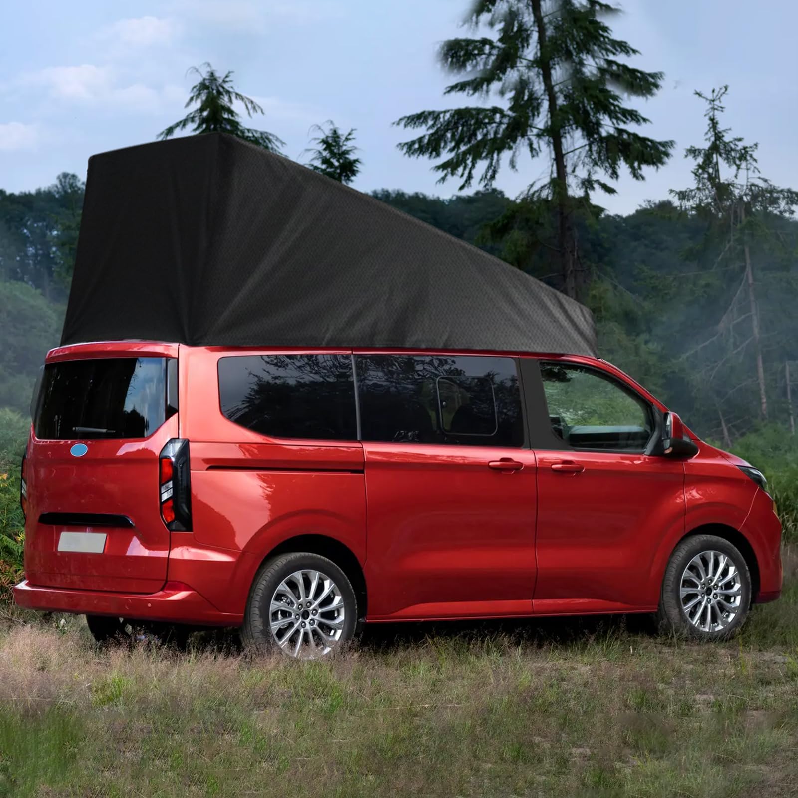 Pop-Top Dachschutz Ersatz für Ford Transit Custom, Wetterschutz Camper Dachzelt für Aufstelldach Schlafdach Outdoor Camping, Nicht Geeignet für Nachgerüsteten Dächer